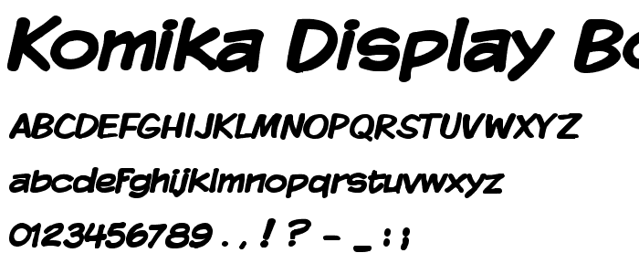 Komika Display Bold font
